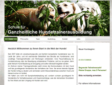 Tablet Screenshot of hundetrainerausbildung.com